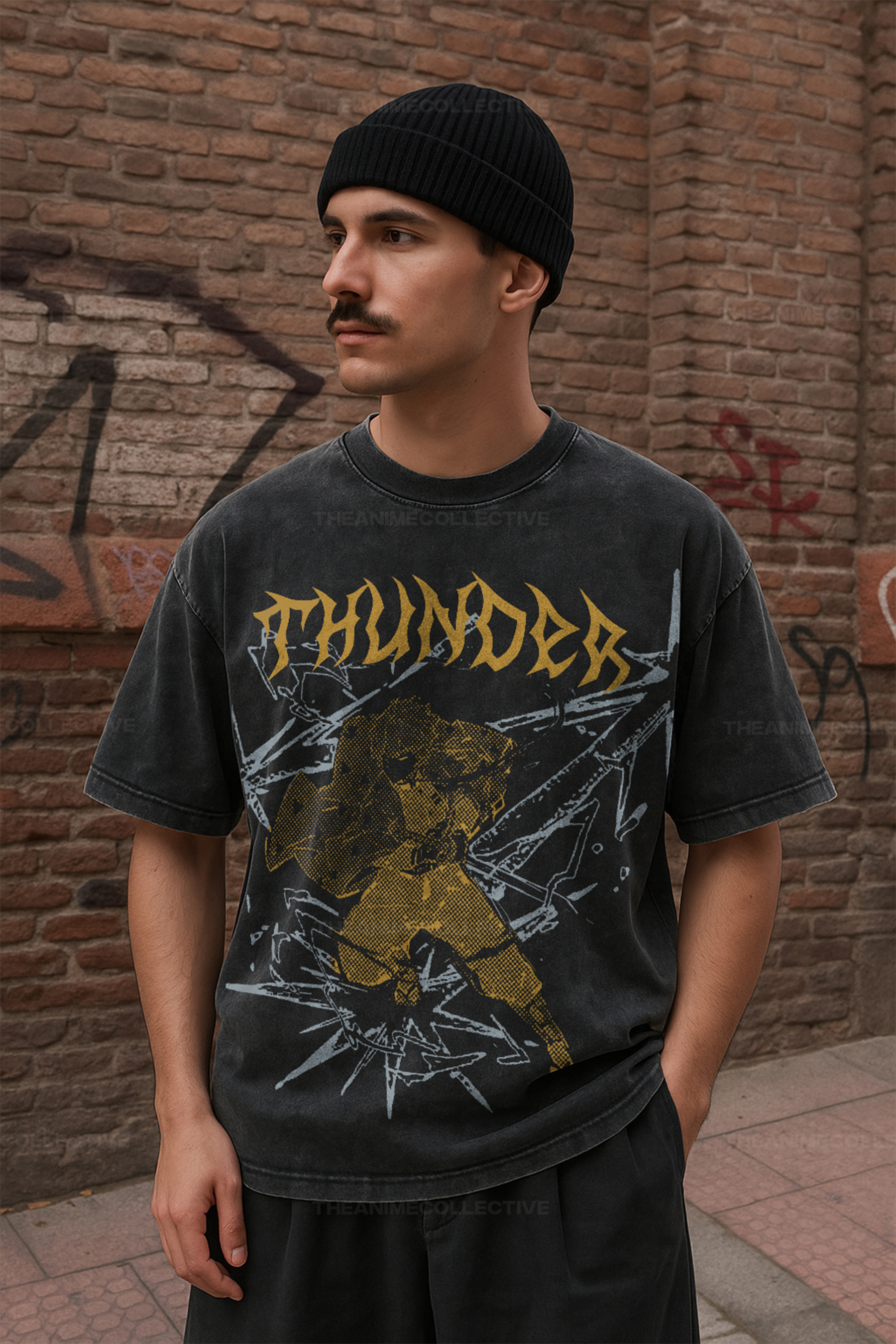 Zenitsu Vintage Oversized T-Shirt | Demon Slayer