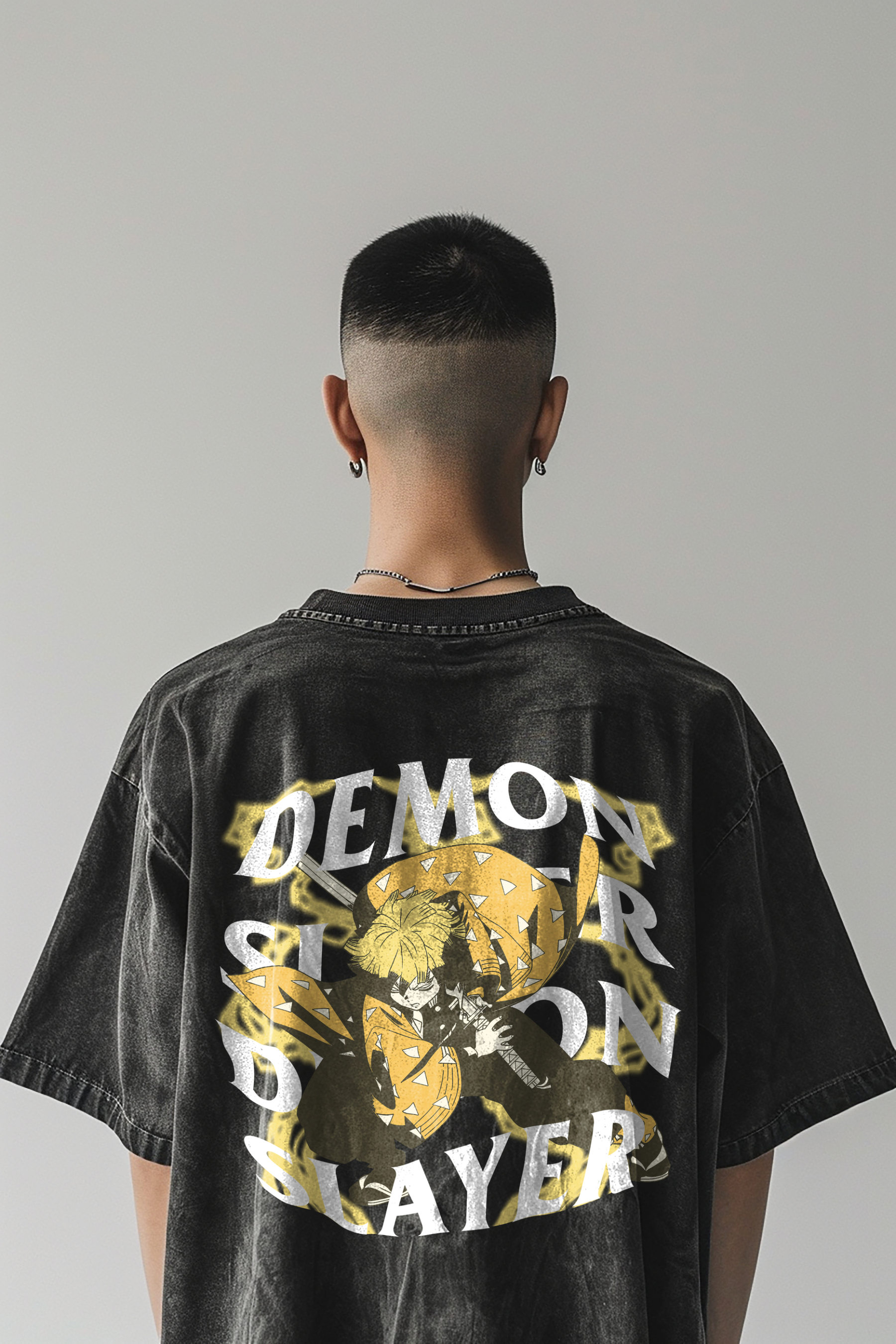 Zenitsu Agatsuma 2.0 Vintage Oversized T-Shirt | Demon Slayer