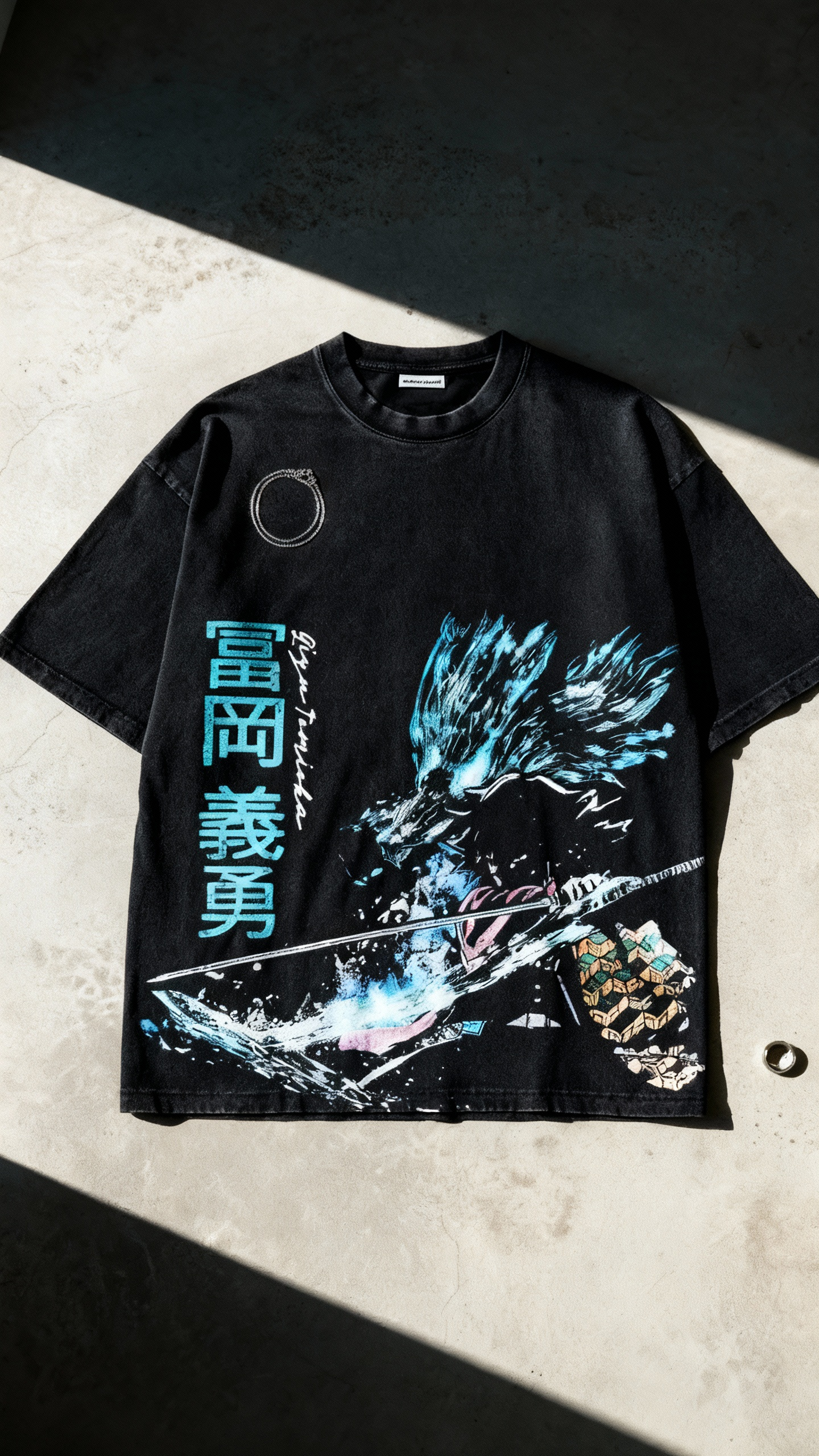 Tomioka Giyuu Oversized Vintage T-Shirt | Demon Slayer