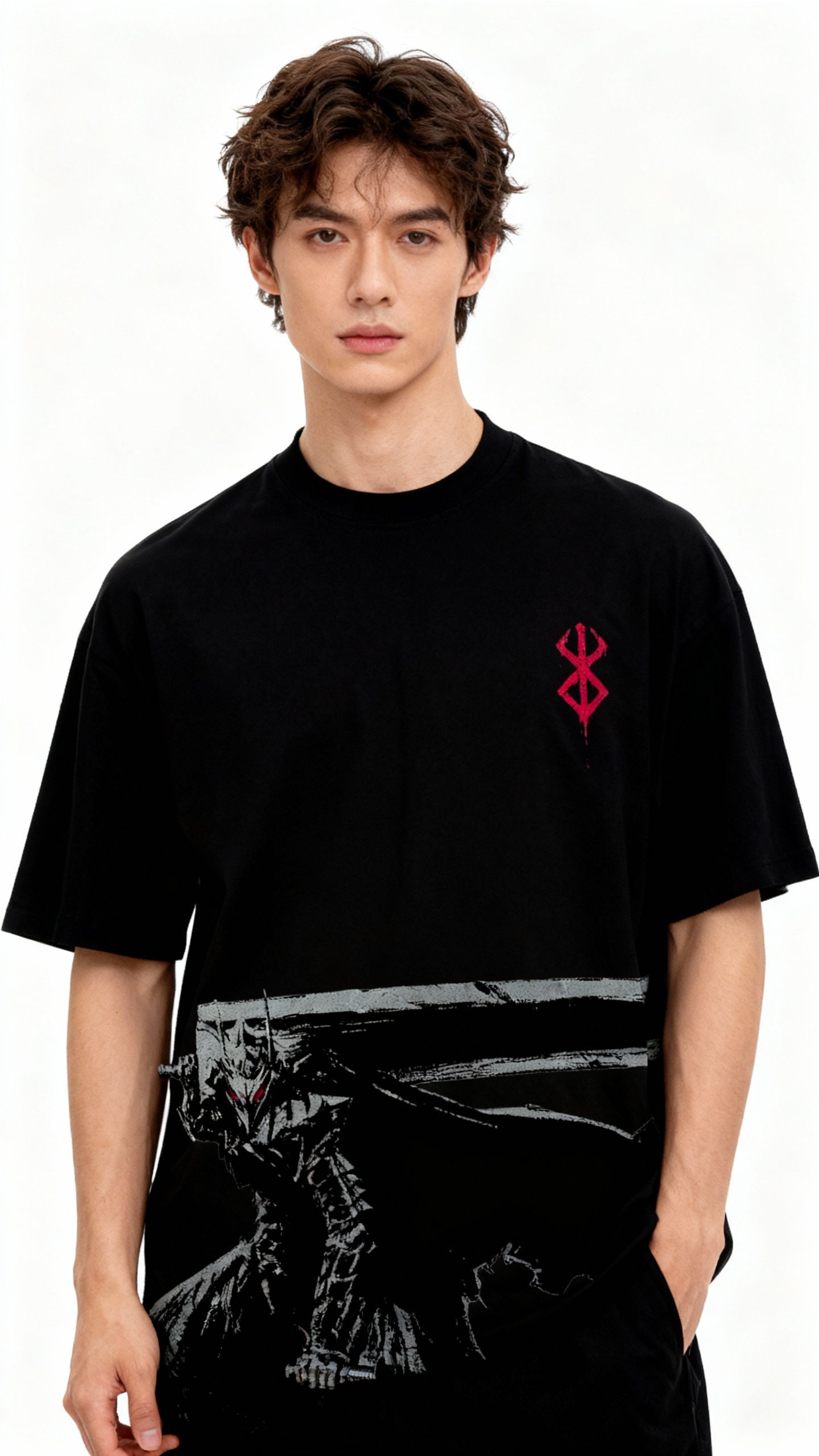 The Black Swordsman Heavy T-Shirt | Berserk Manga Edition