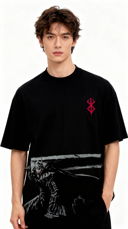 The Black Swordsman Heavy T-Shirt | Berserk Manga Edition