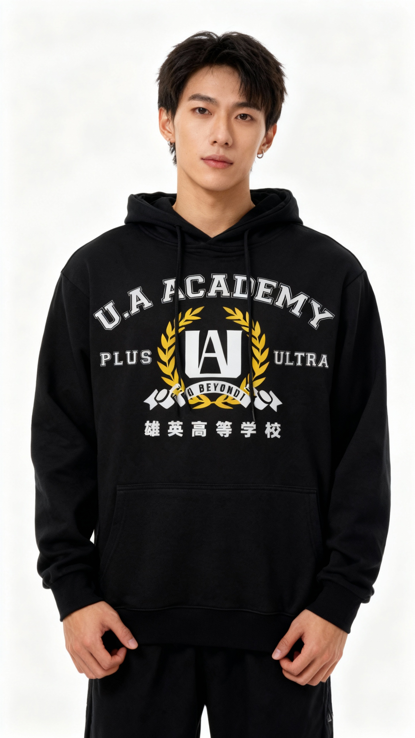 U.A Academy College Black Hoodie | My Hero Academia