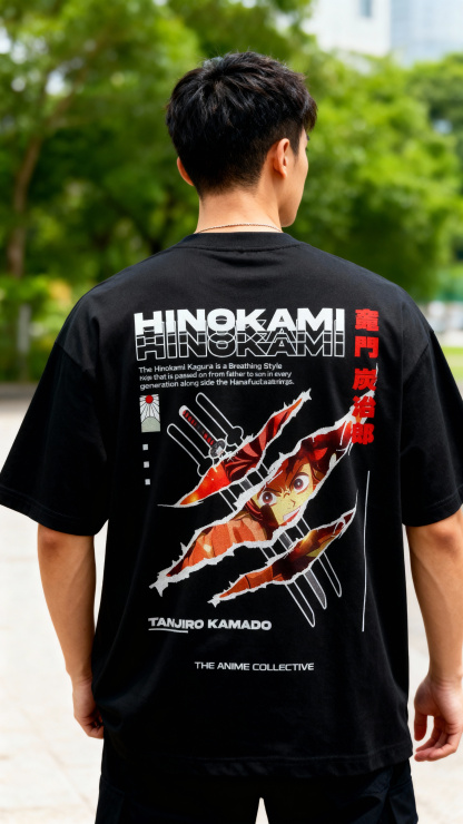 Tanjiro Kamado Hinokami Demon Slayer | T-Shirt