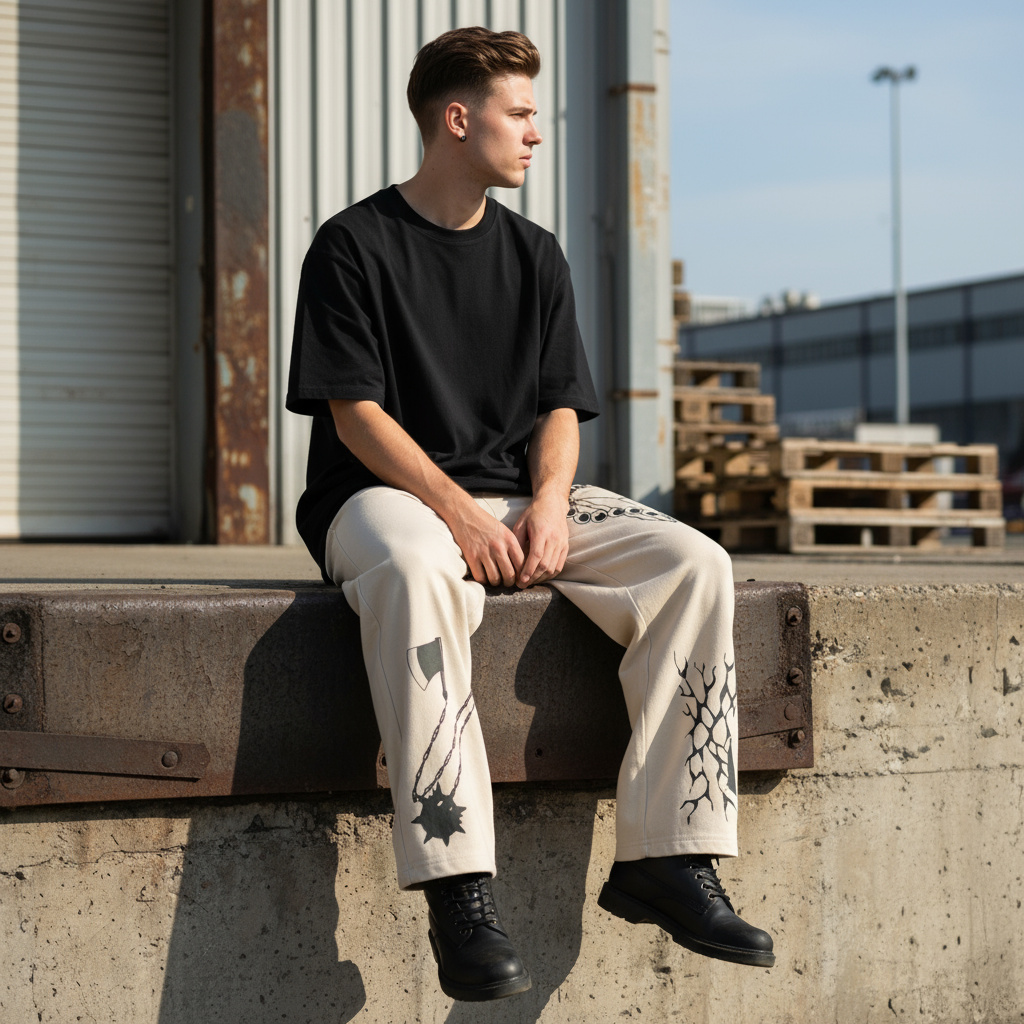 Gyomei Stone Sweatpants | Demon Slayer