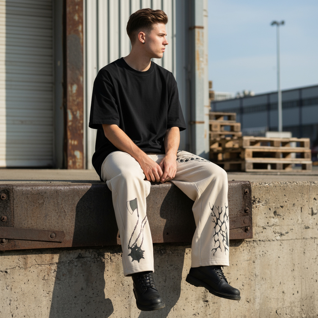 Gyomei Stone Sweatpants | Demon Slayer