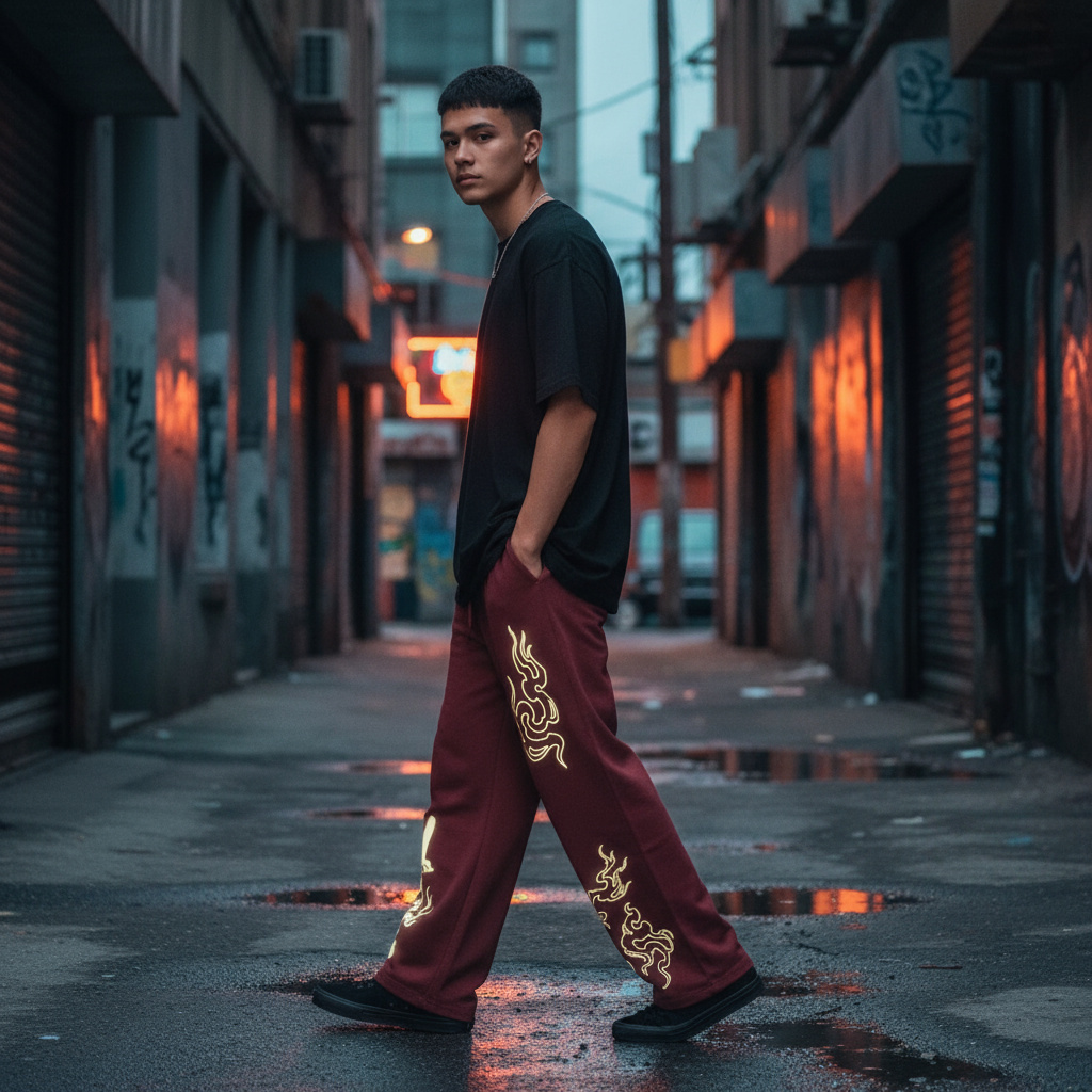 Rengoku Fire Sweatpants | Demon Slayer