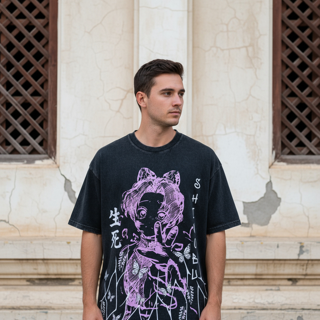 Shinobu Oversized Vintage T-Shirt | Demon Slayer