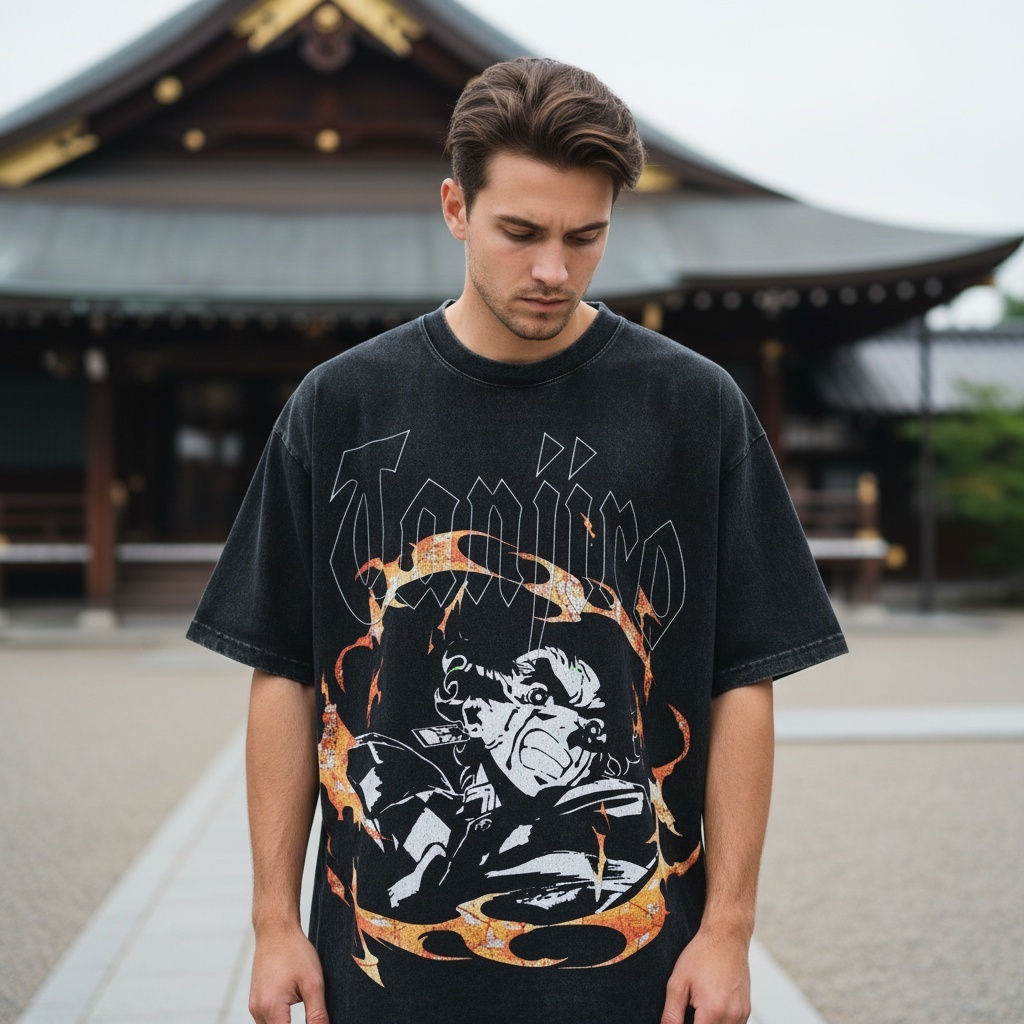 Tanjiro Oversized Vintage T-Shirt | Demon Slayer