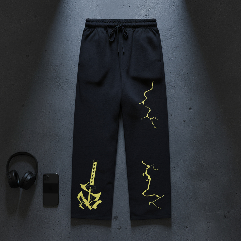 Zenitsu Thunder Sweatpants | Demon Slayer