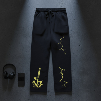 Zenitsu Thunder Sweatpants | Demon Slayer