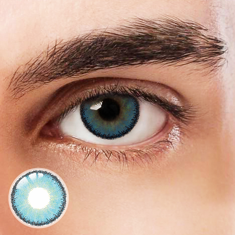 Egypt Blue Prescription Yearly Colored Contact Lenses