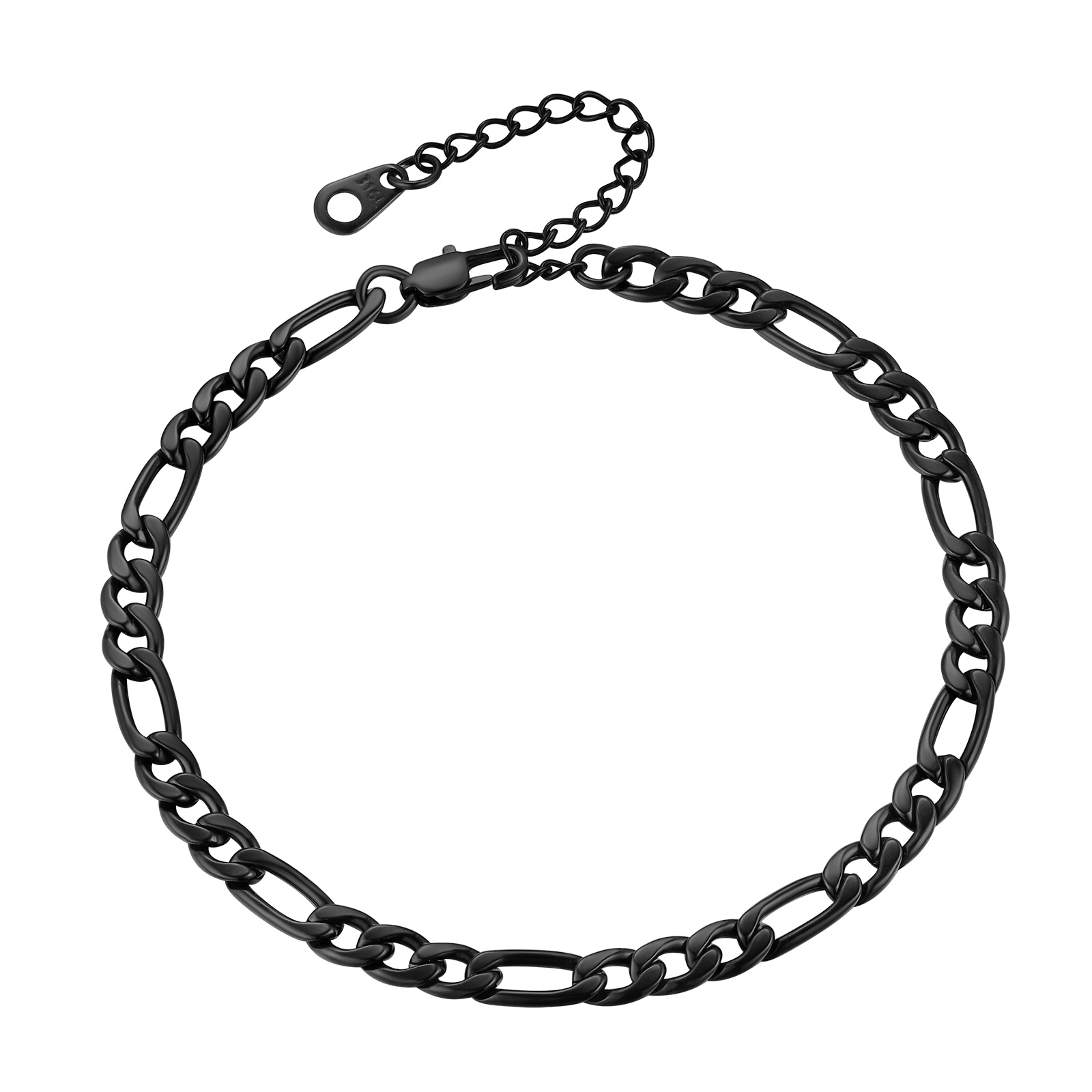 Handcuff Ankle Bracelets for Women Stainless Steel Anklets Gothic Punk Jewelry 8.5" Adjustable Ankle Chain Summer Foot Link Infinity Anklets for Birthday Christmas