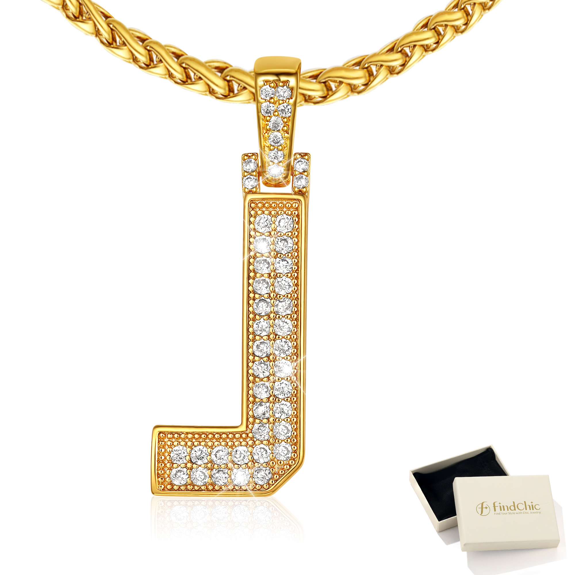 Big Initial Necklace for Women Gold Plated Letter Pendants Jewelry Gifts for Men Son Birthday