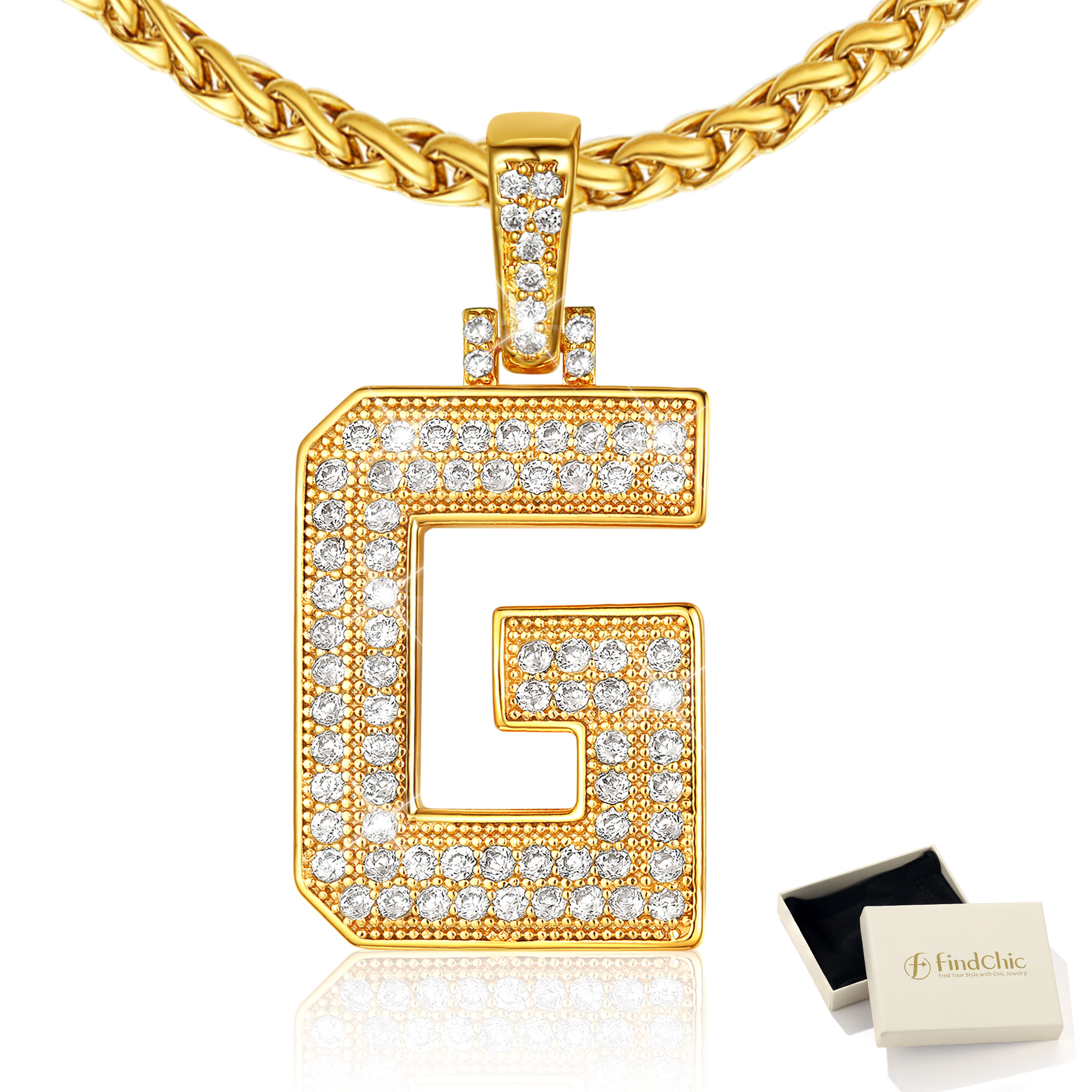 Big Initial Necklace for Women Gold Plated Letter Pendants Jewelry Gifts for Men Son Birthday