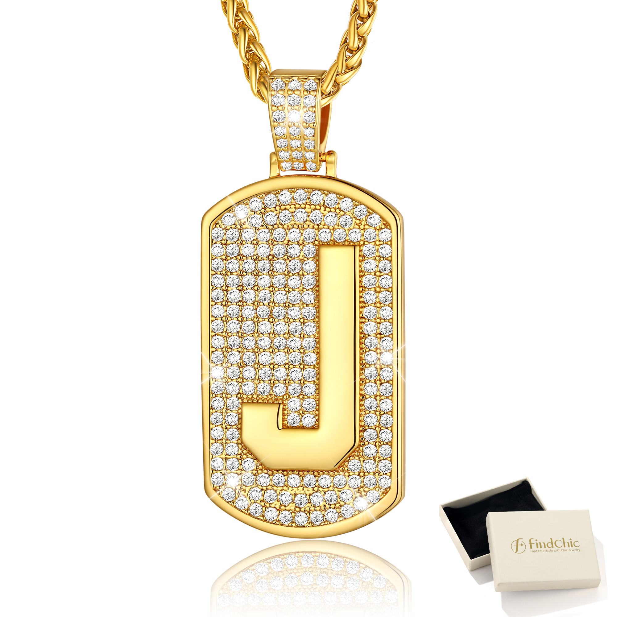 Big Initial Necklace for Women Gold Plated Letter Pendants Jewelry Gifts for Men Son Birthday