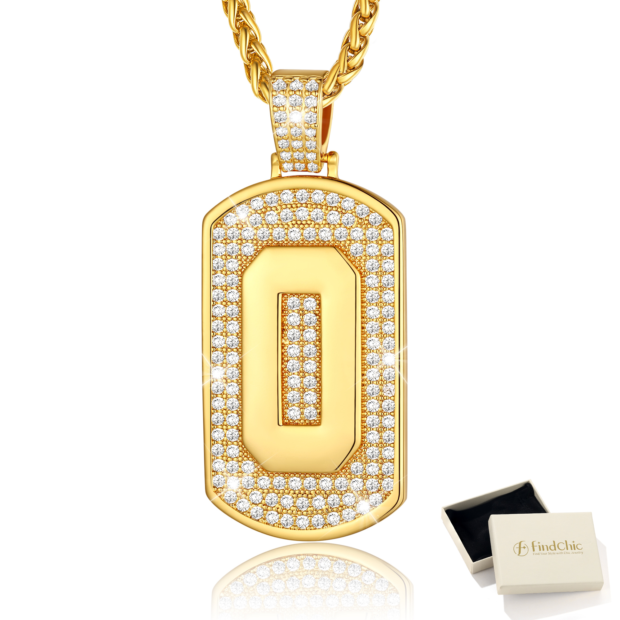 Big Initial Necklace for Women Gold Plated Letter Pendants Jewelry Gifts for Men Son Birthday