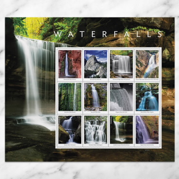 2023 Waterfalls Forever First Class Postage Stamps