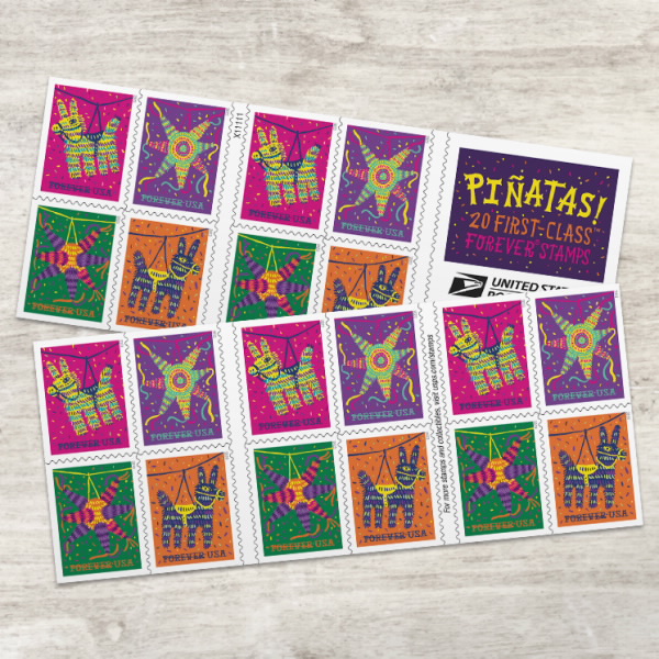 2023 Piñatas Forever First Class Postage Stamps