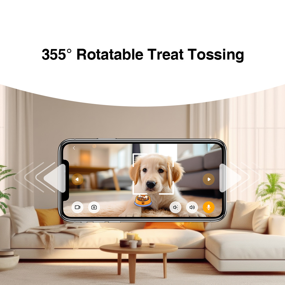 Dog treat best sale throwing camera