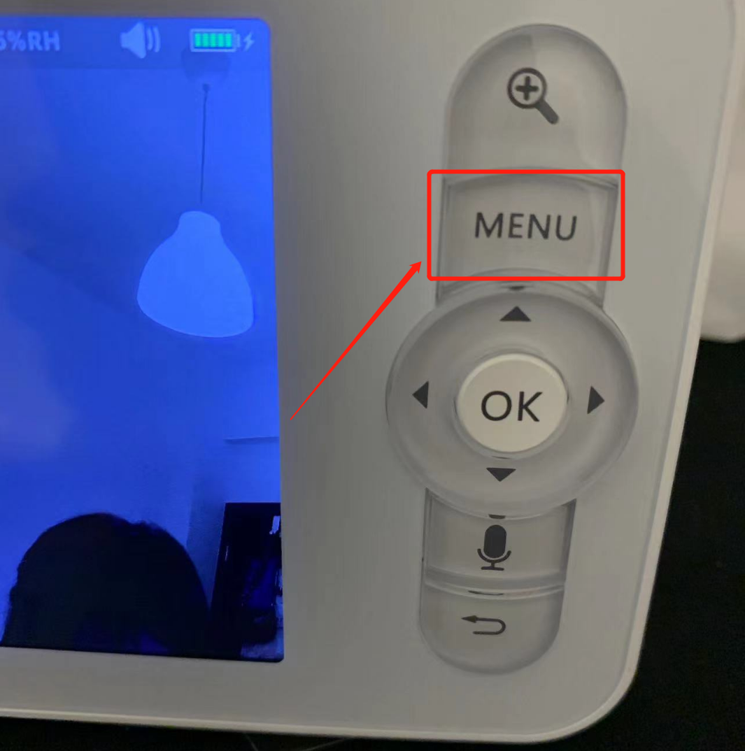 step 1: pair camera and monitor manually