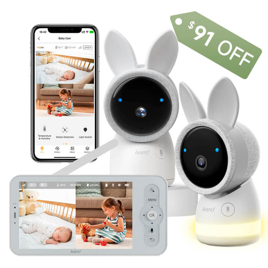 Arenti AInanny 2K UHD Video Baby Monitor with 5 Inch LCD Screen