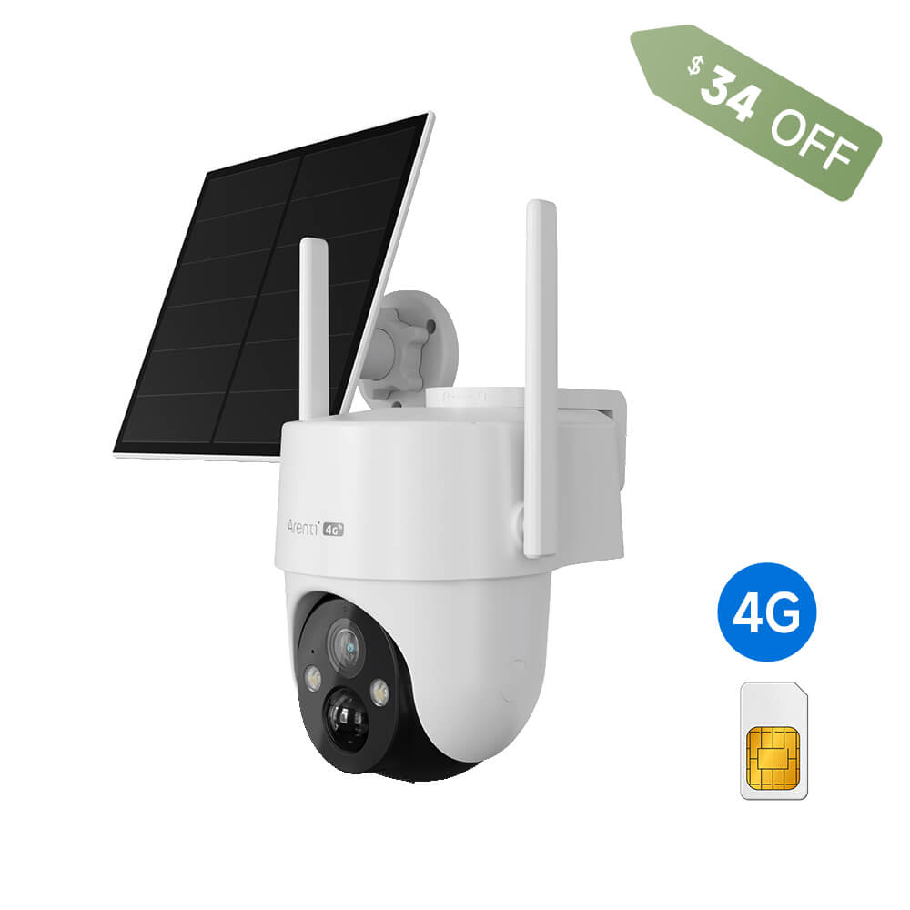 GO3G+SP2 2K 3MP 4G Wireless Outdoor P/T Battery Camera with Solar Power and SIM Card