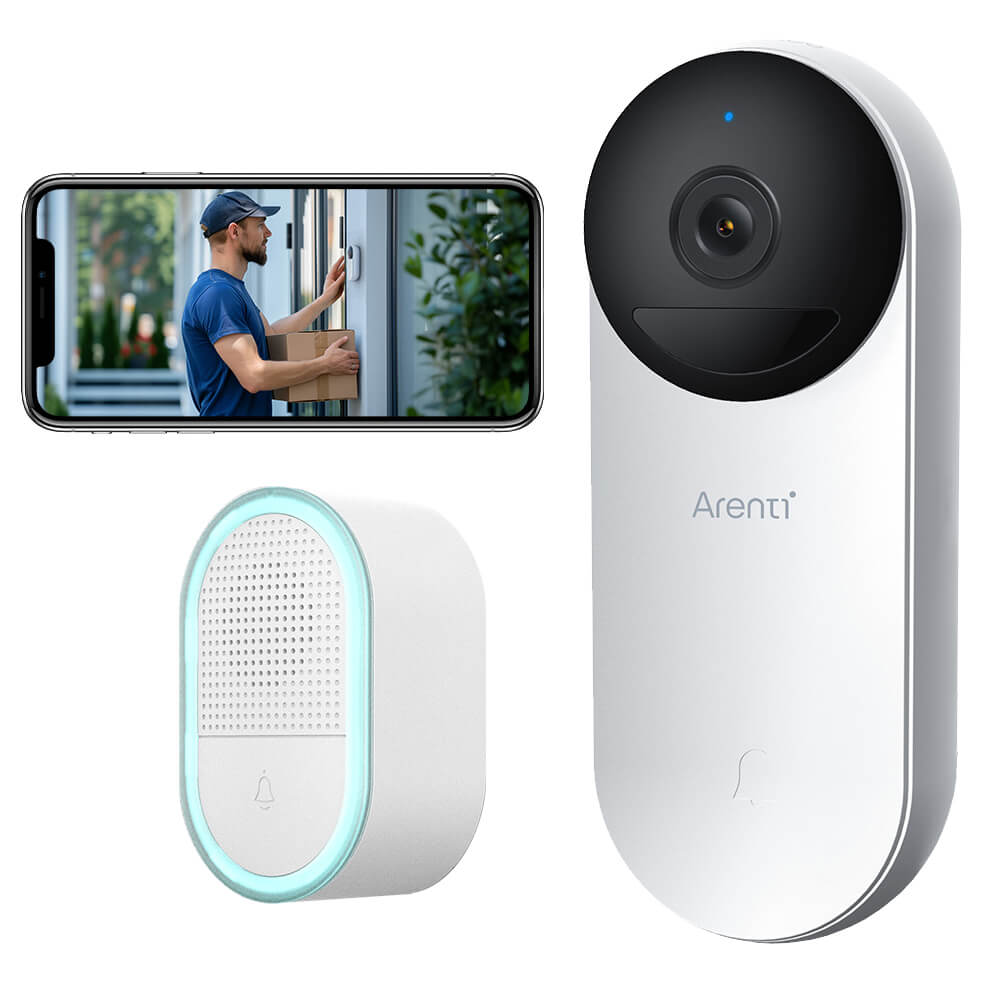 Arenti Bellcam 1080P Full HD Wireless Smart Battery Doorbell Camera - Main Image