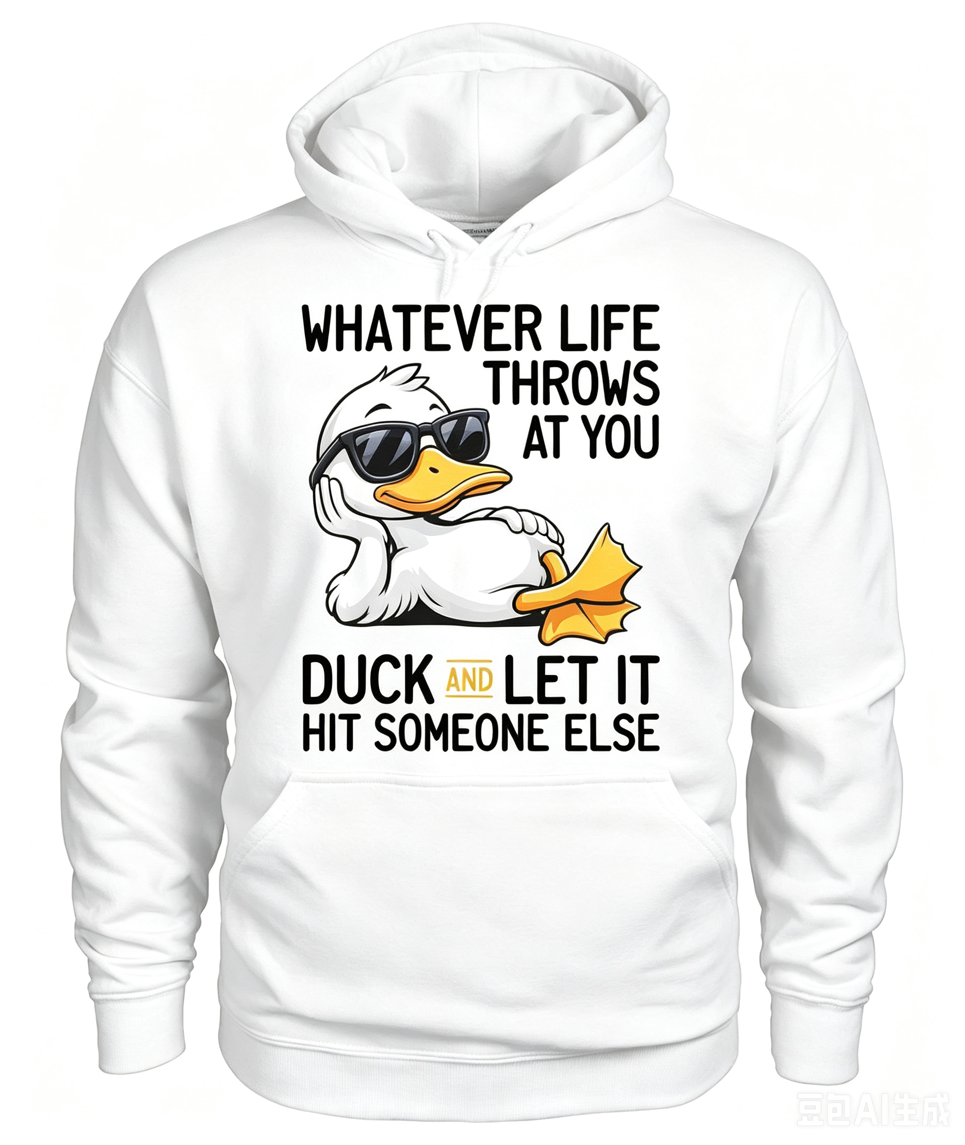 WHATEVER LIFE THROWS AT YOU DUCK SHIRT