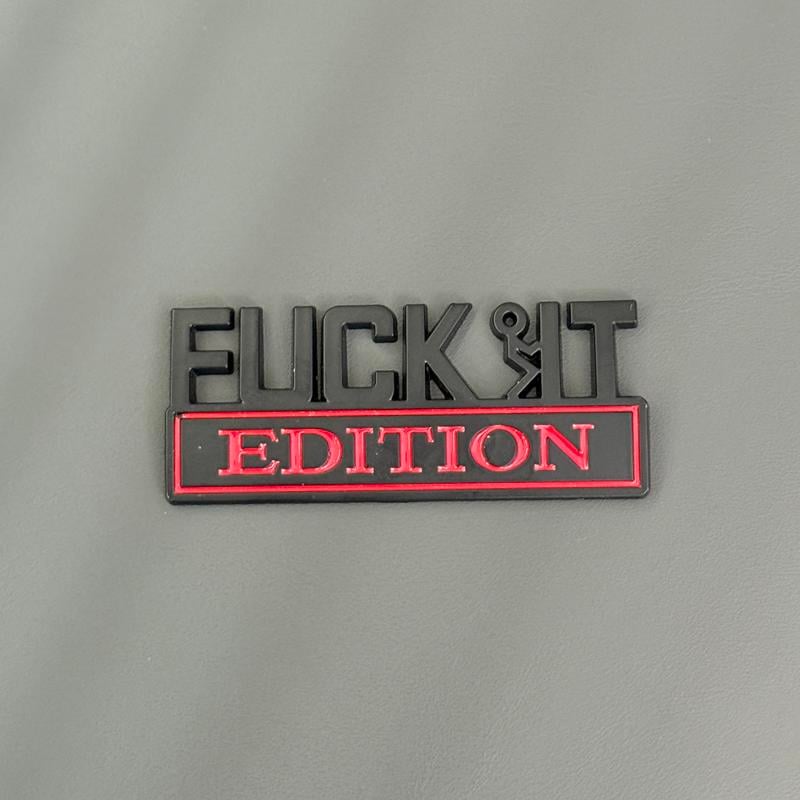 🏆Last Day Buy 1 Get 1 Free🚗💨FVCK IT Edition Emblem
