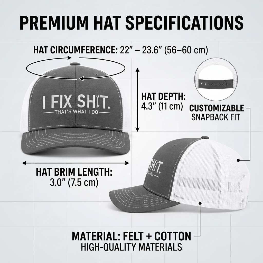 I Fix Shit Premium Embroidered Trucker Hat