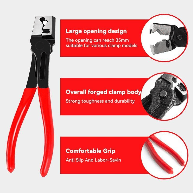 Automotive Electrical Disconnect Pliers Kit,Auto Repair Plier,High-Carbon Steel Connector Separator 60 ° Pliers,Hose Clamp Plier,Car Trim Clip Removal Pliers,Plug Release Tool and Wire Terminal Removal