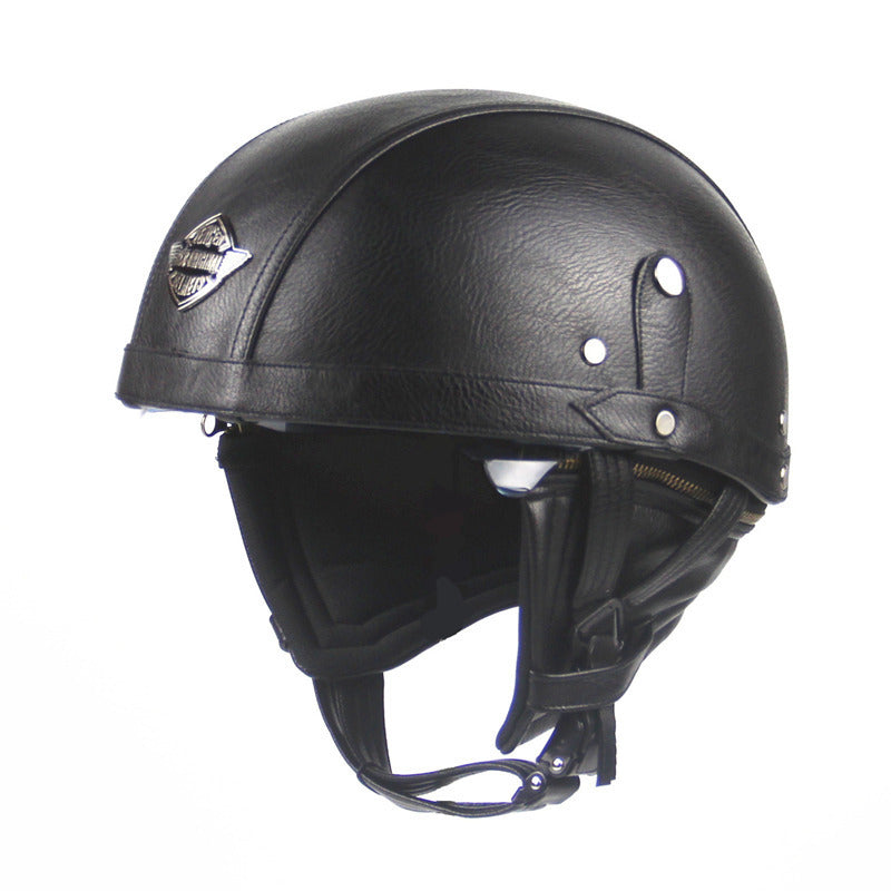 Retro German Motorcycle Half Helmet DOT Certified - I06
