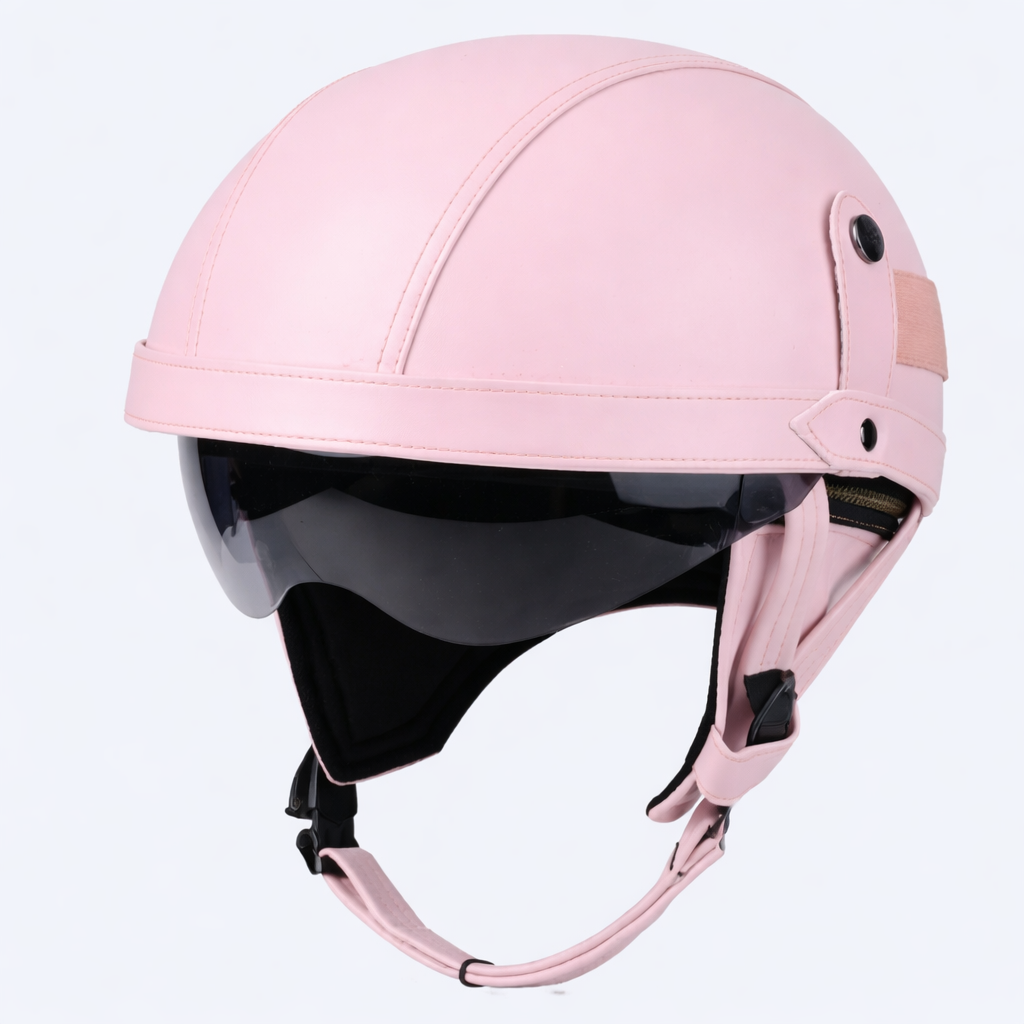 Retro German Motorcycle Half Helmet DOT Certified - I06