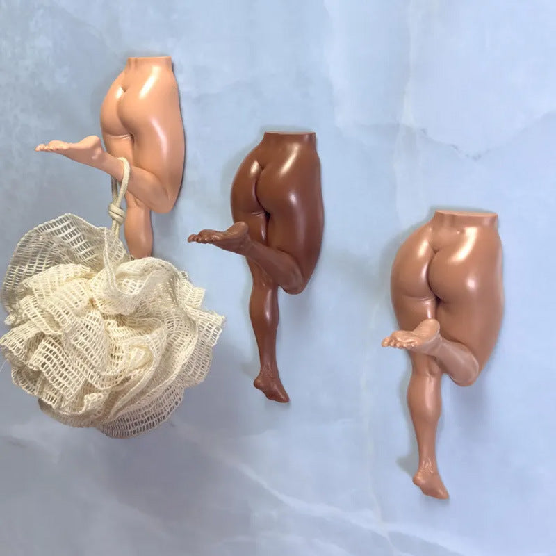 Funny human body shaped wall hook