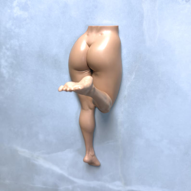 Funny human body shaped wall hook