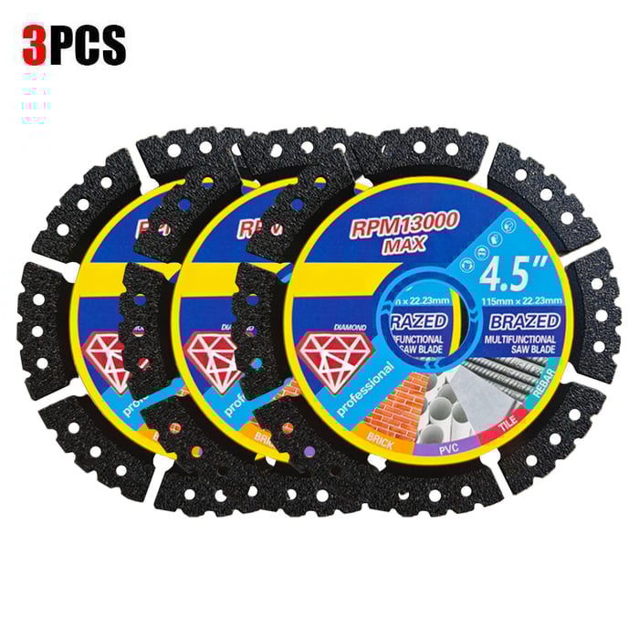 🛠️ ✨ 4.5 Multi-Material Diamond Blade - Zero Compromise, Max Durability