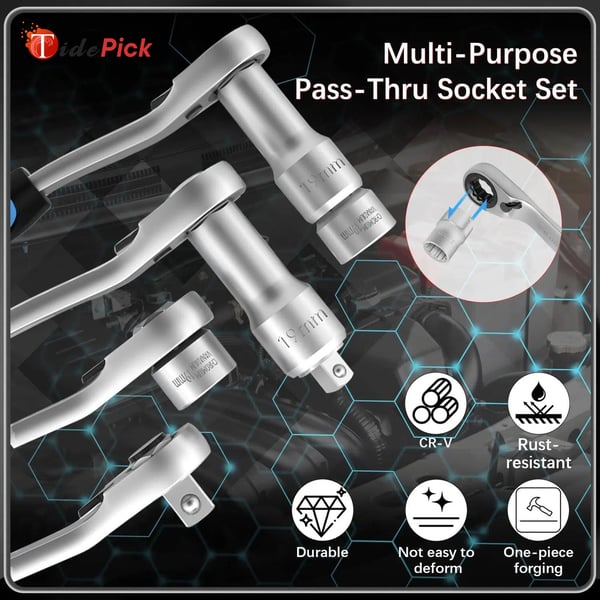 17PCS Pass Through Socket Set