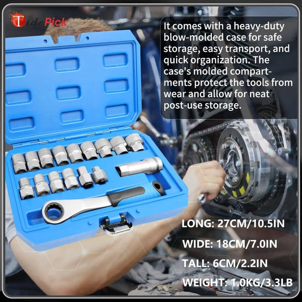 17PCS Pass Through Socket Set