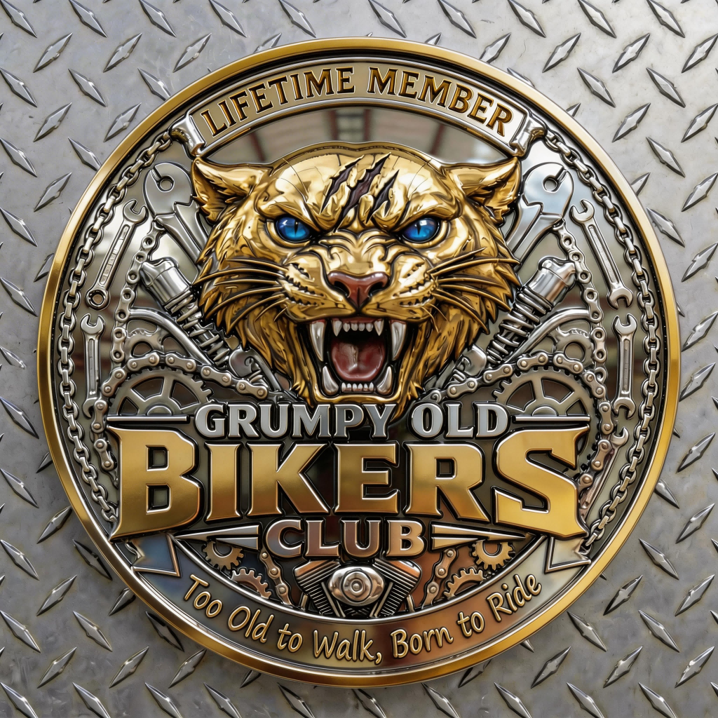 🏆NEW YEAR 60% OFF - Grumpy Old Bikers Club Commemorative Coin 🏍️
