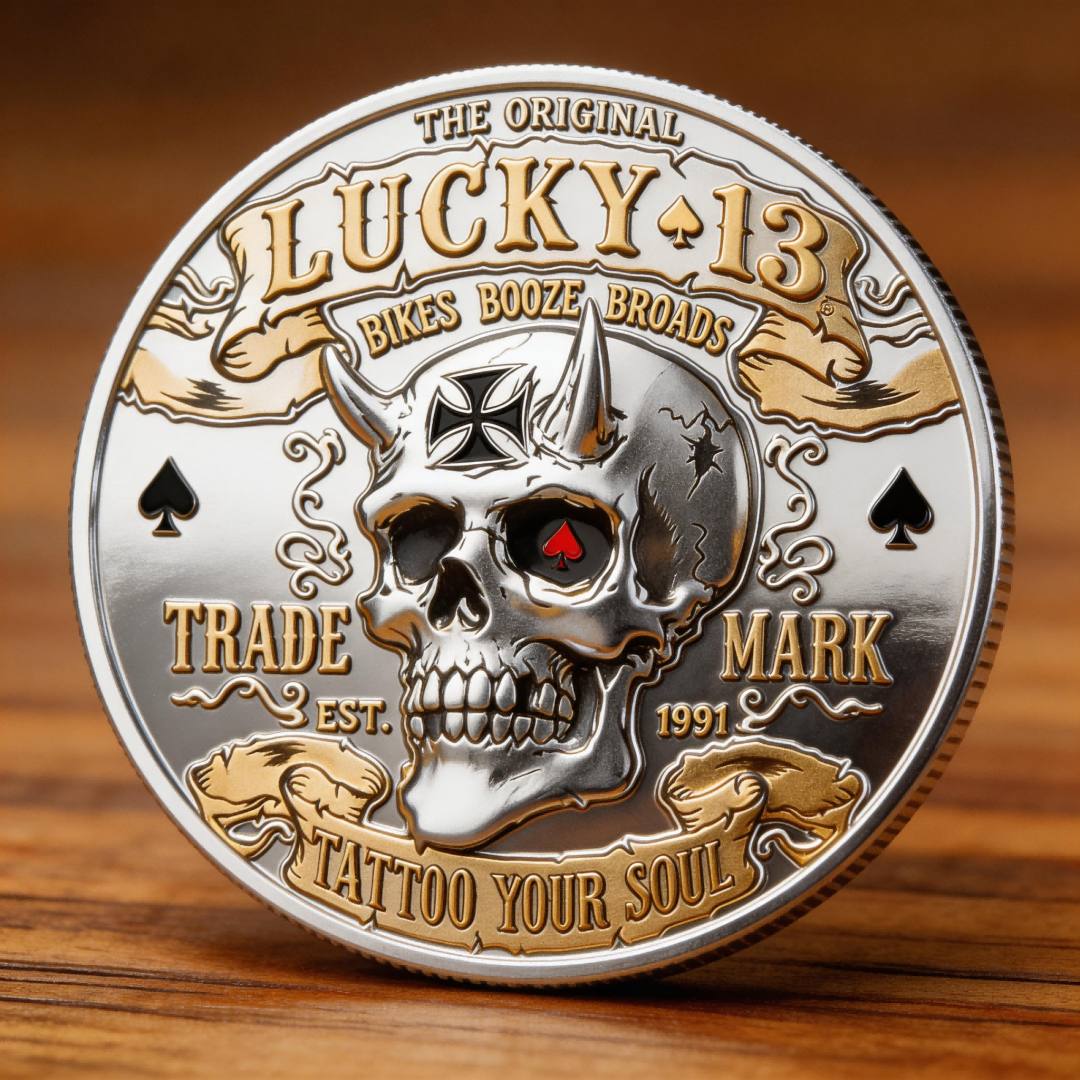 🏆NEW YEAR 60% OFF - Lucky 13 Rebel Commemorative Coin 🪙♠️🔥