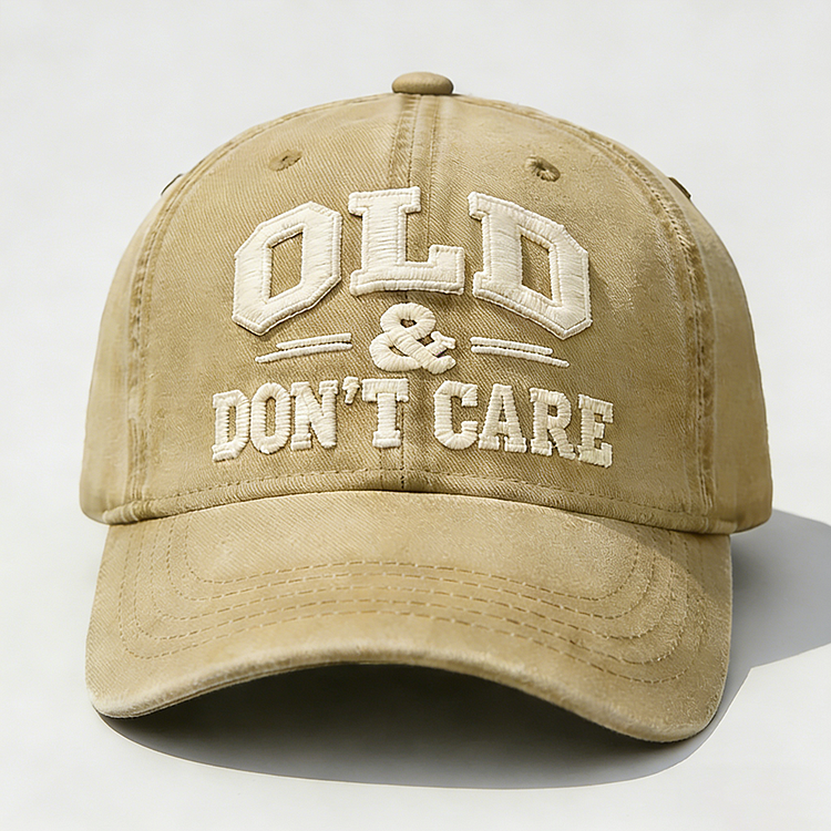 🧢2026 Hot Sale 49% OFF 🔥Vintage-Inspired Distressed"OLD & DON’T CARE"Cap