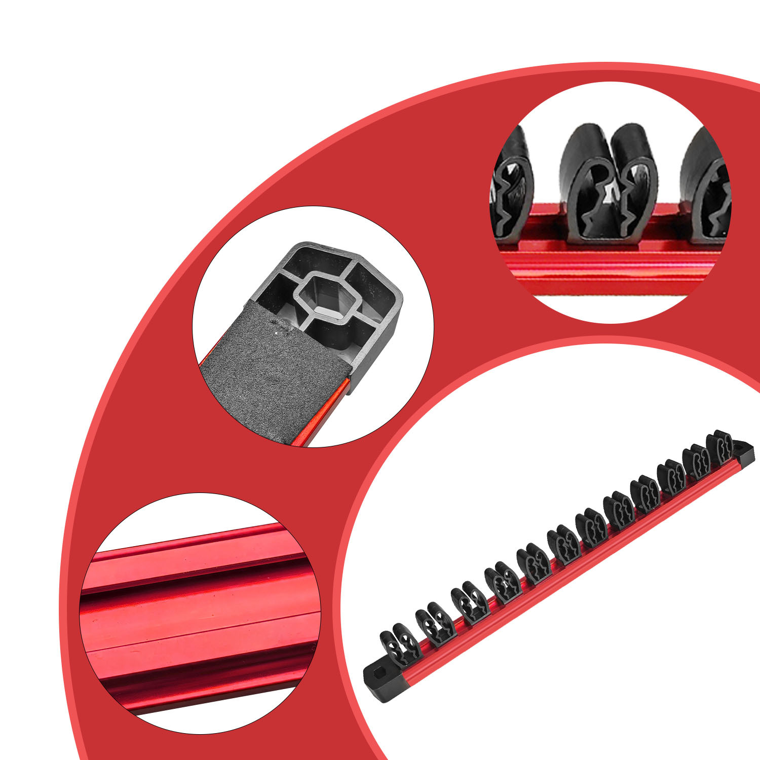 🔧 50% OFF! 🔩 Heavy-Duty Aluminum Magnet Screwdriver Organizer – Sturdy, Compact & Ideal for Professional Storage