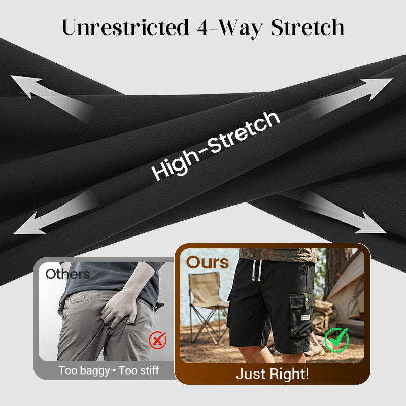 Men's Casual Drawstring Capri Cargo Pants