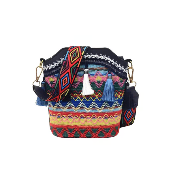 🧵Handmade American Handbags - Turquoise Sky / 7.87 x 3.74 x 7 inch