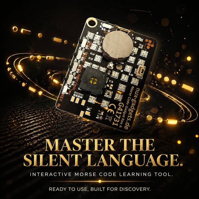📟 Morse Code Trainer Card Pro (LED Edition)