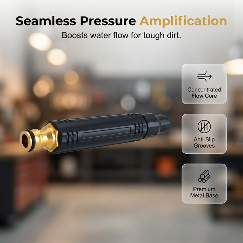 🥳2026 HOT SALE🔫🧼 50% OFF! Turbo Power Water Nozzle – Concentrated jet for tough grime, gentle fan for flowers. Brass connector, leak‑free. Wash at home, save big on car washes. 🚗💨