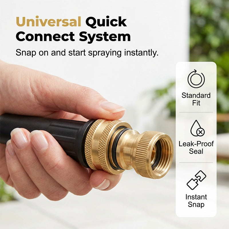 🥳2026 HOT SALE🔫🧼 50% OFF! Turbo Power Water Nozzle – Concentrated jet for tough grime, gentle fan for flowers. Brass connector, leak‑free. Wash at home, save big on car washes. 🚗💨