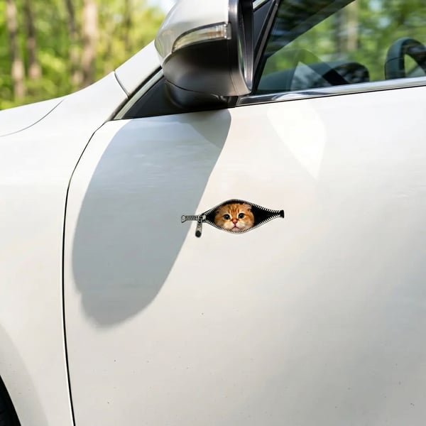 😺🚗 peek-a-boo cat car sticker
