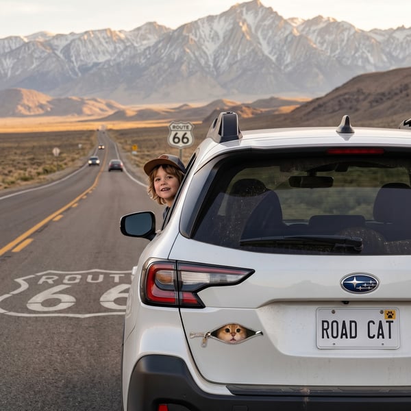 😺🚗 peek-a-boo cat car sticker