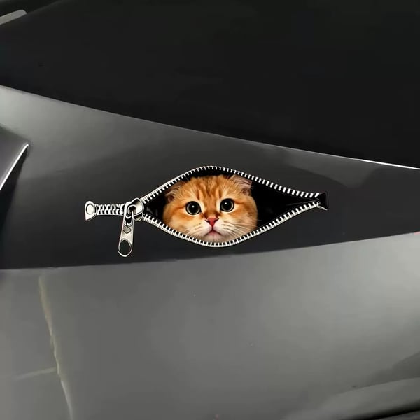 😺🚗 peek-a-boo cat car sticker